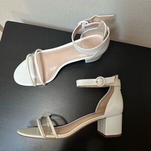 Amelia Grace White Heels